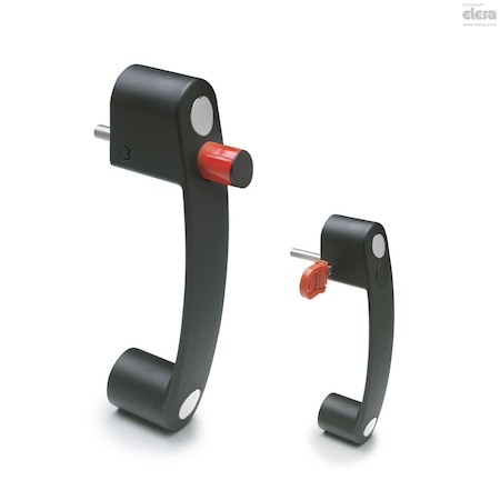 Elesa Handle with safety locking device, EBR.150-CH-8-16-C3 EBR-CH